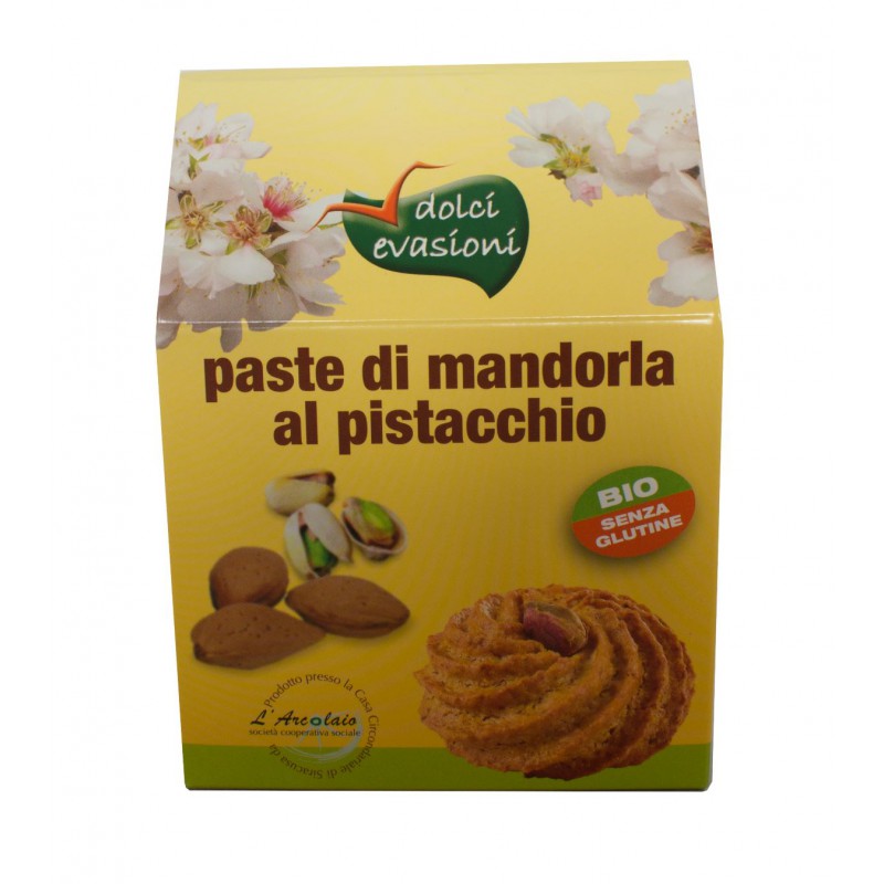 Paste di mandorla siciliana al pistacchio- Bio (160gr)